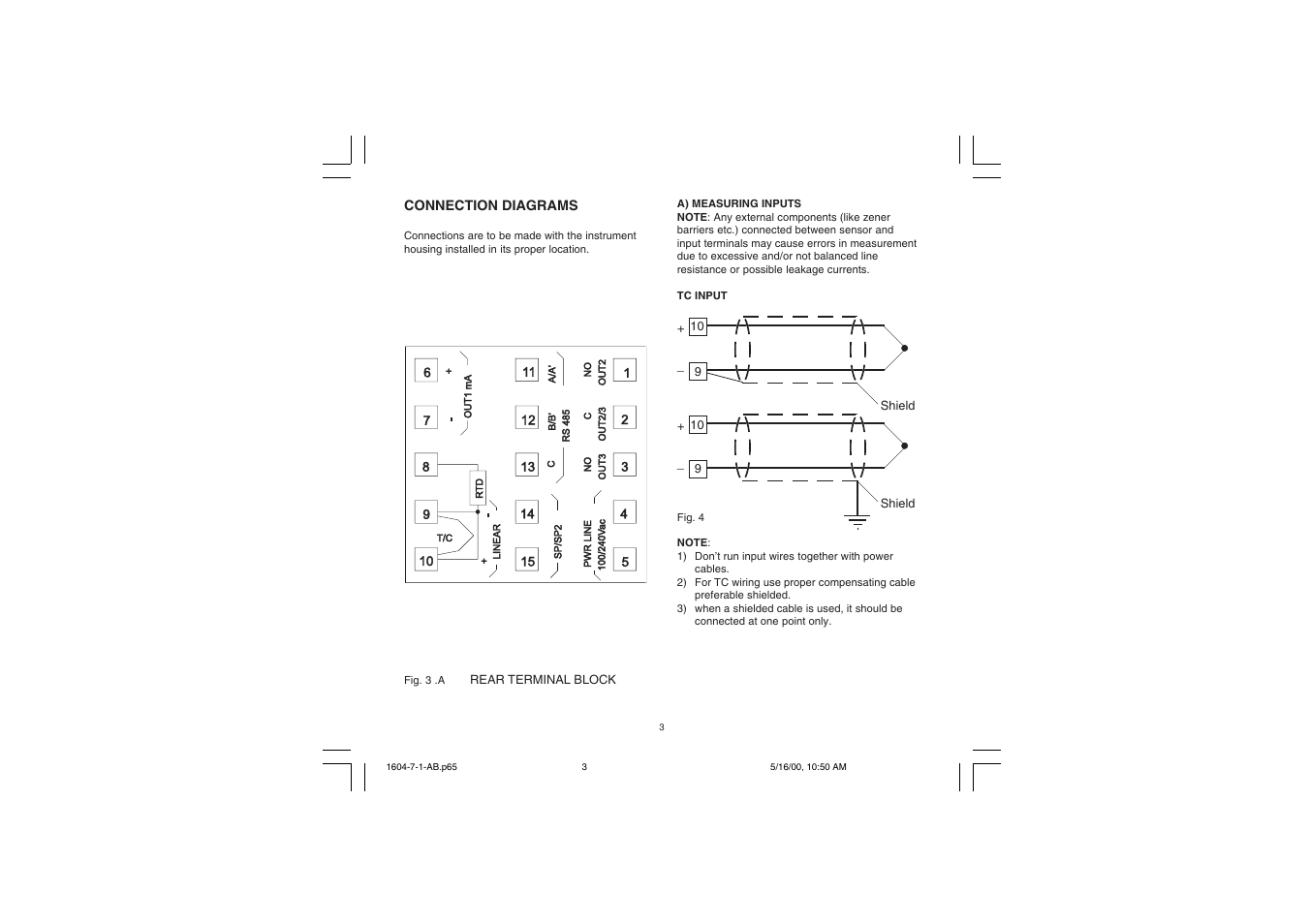 Chromalox TEMPERATURE CONTROLLER 1604-7 User Manual | Page 6 / 39