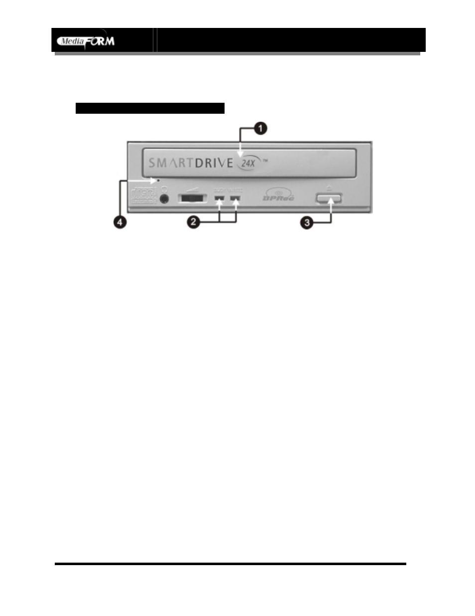 Page 14, Location of cd-r/rw recorder parts and controls, Legend | MF Digital DIRECTOR Series (Rev: 06/01/02) User Manual | Page 15 / 105