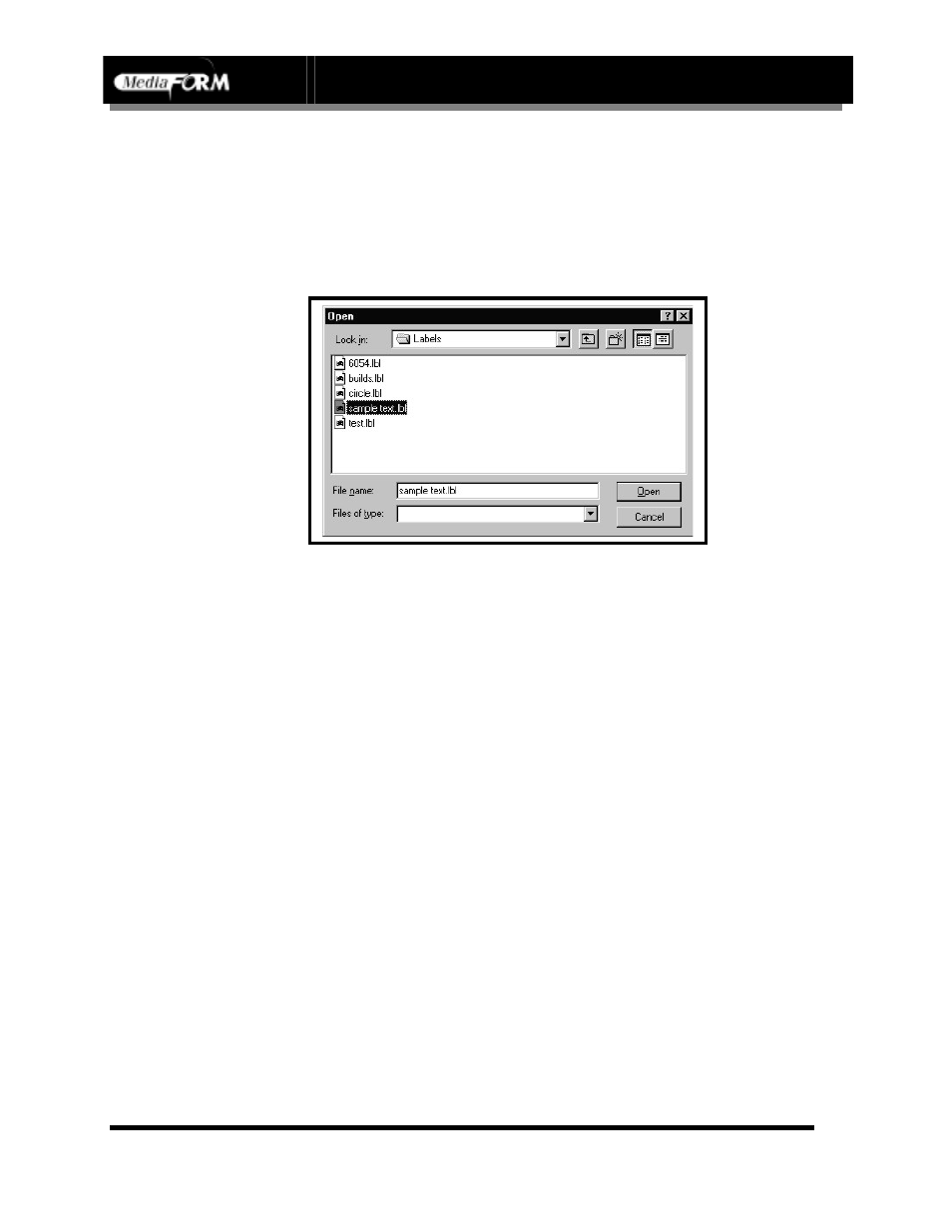 Page 53, Opening existing disc labels | MF Digital DIRECTOR Series (Rev: 06/01/02) User Manual | Page 54 / 105