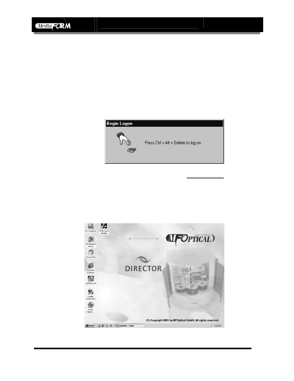 Page 28, Starting up | MF Digital DIRECTOR CD/DVD Combo Series (Rev: 08/01/02) User Manual | Page 29 / 104