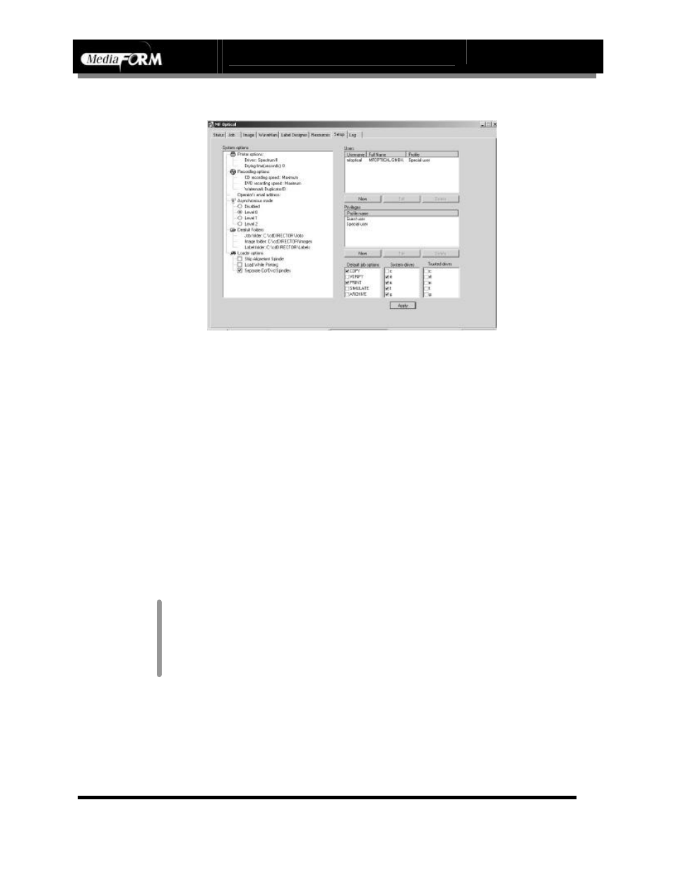 Page 35 | MF Digital DIRECTOR CD/DVD Combo Series (Rev: 08/01/02) User Manual | Page 36 / 104