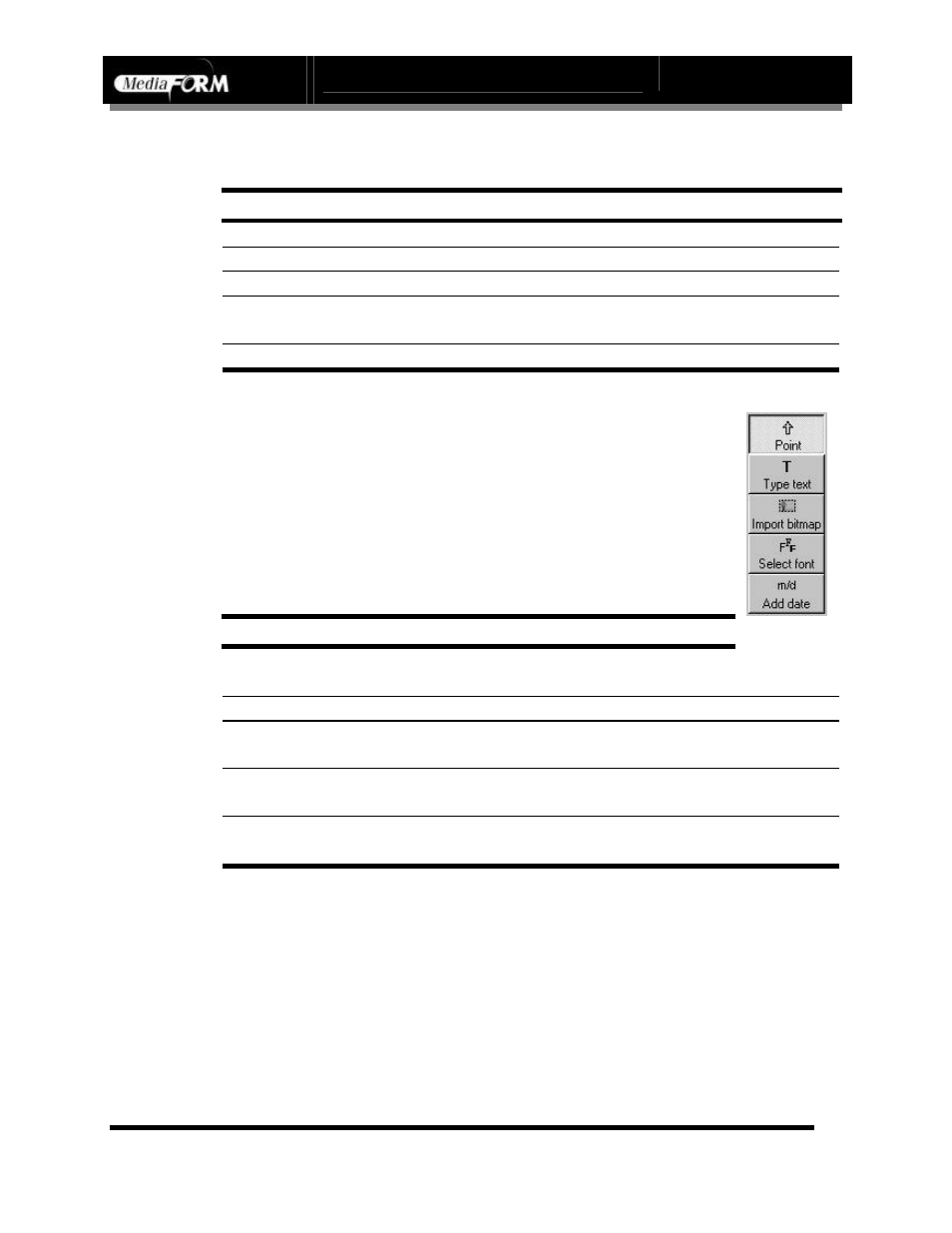 Page 49, Disc label editor toolbar | MF Digital DIRECTOR CD/DVD Combo Series (Rev: 08/01/02) User Manual | Page 50 / 104