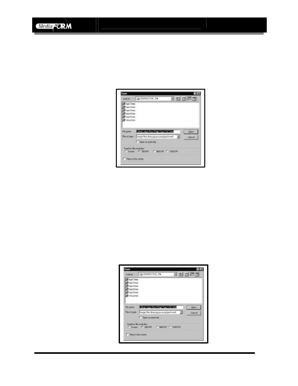 Page 52, Importing graphics, Resizing graphics | MF Digital DIRECTOR CD/DVD Combo Series (Rev: 08/01/02) User Manual | Page 53 / 104