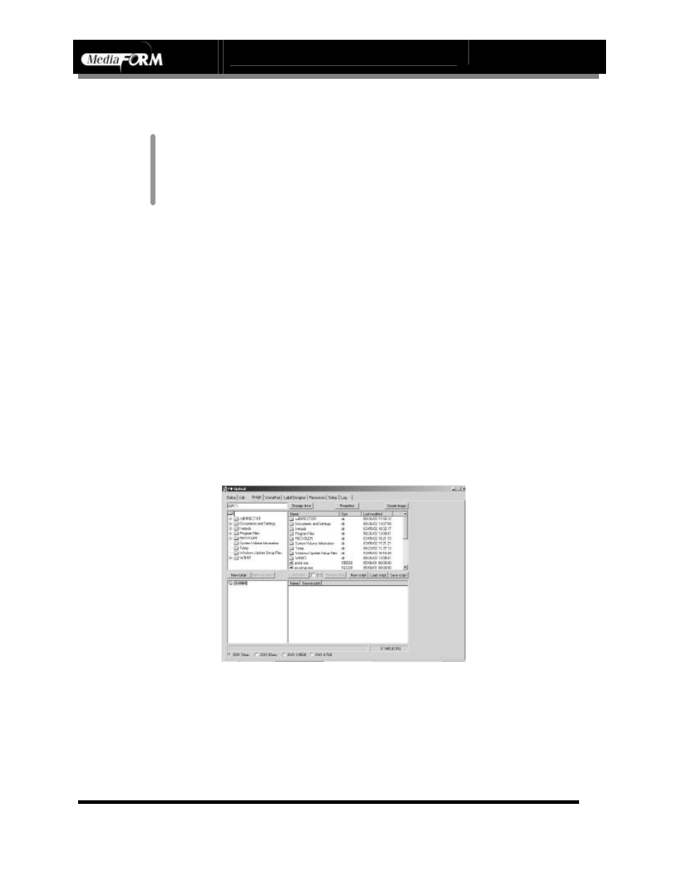 Creating disc images, Page 56, Data disc images | MF Digital DIRECTOR CD/DVD Combo Series (Rev: 08/01/02) User Manual | Page 57 / 104