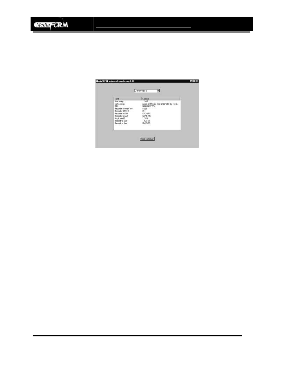 Page 80 | MF Digital DIRECTOR CD/DVD Combo Series (Rev: 08/01/02) User Manual | Page 81 / 104
