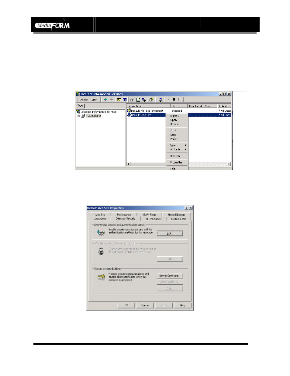 Page 97, Change the anonymous account | MF Digital DIRECTOR CD/DVD Combo Series (Rev: 08/01/02) User Manual | Page 98 / 104