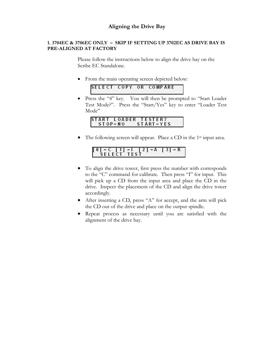 Aligning the drive bay | MF Digital ScribeEC 3000 Series User Manual | Page 2 / 3