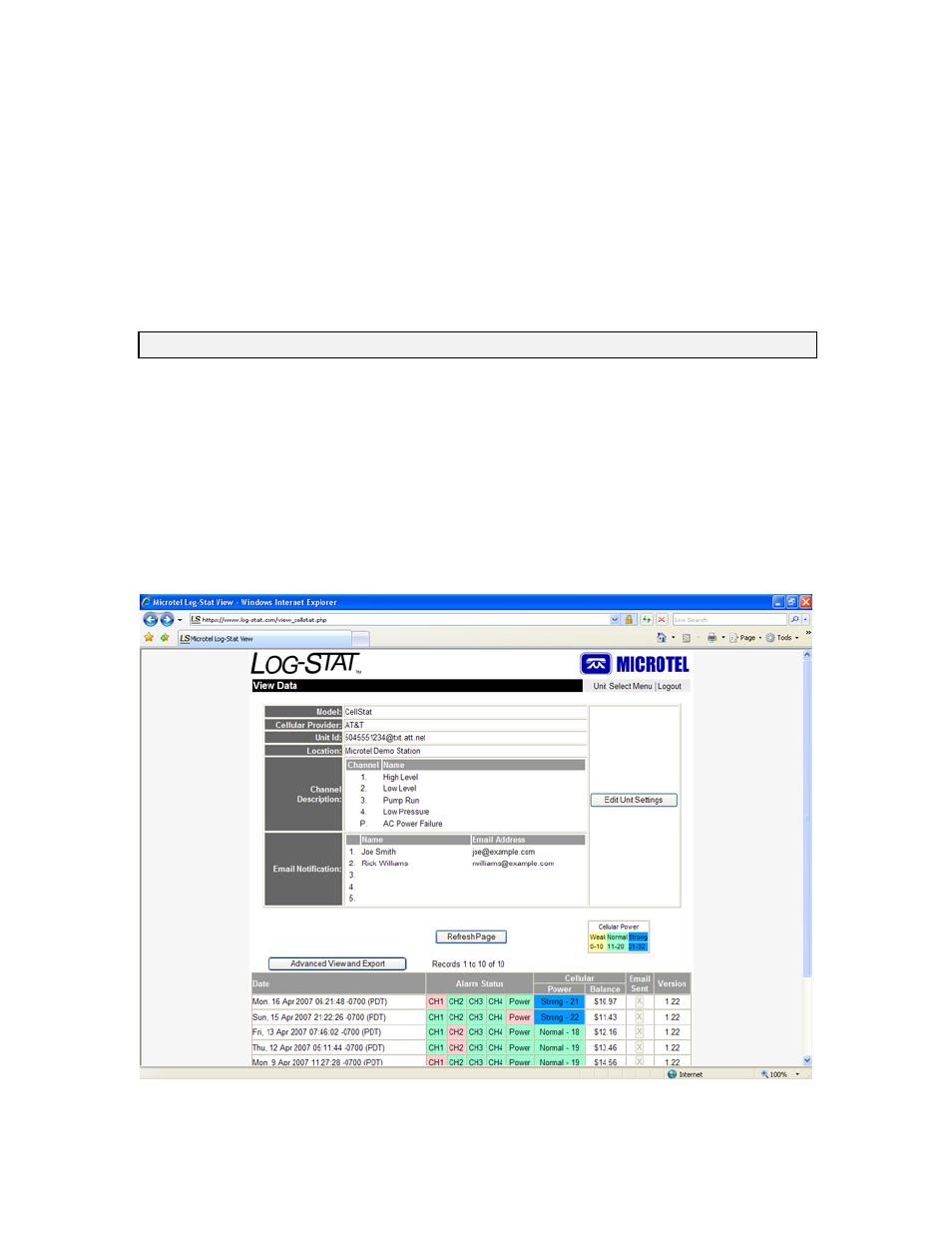 Microtel CellStat v.1.22 User Manual | Page 24 / 39