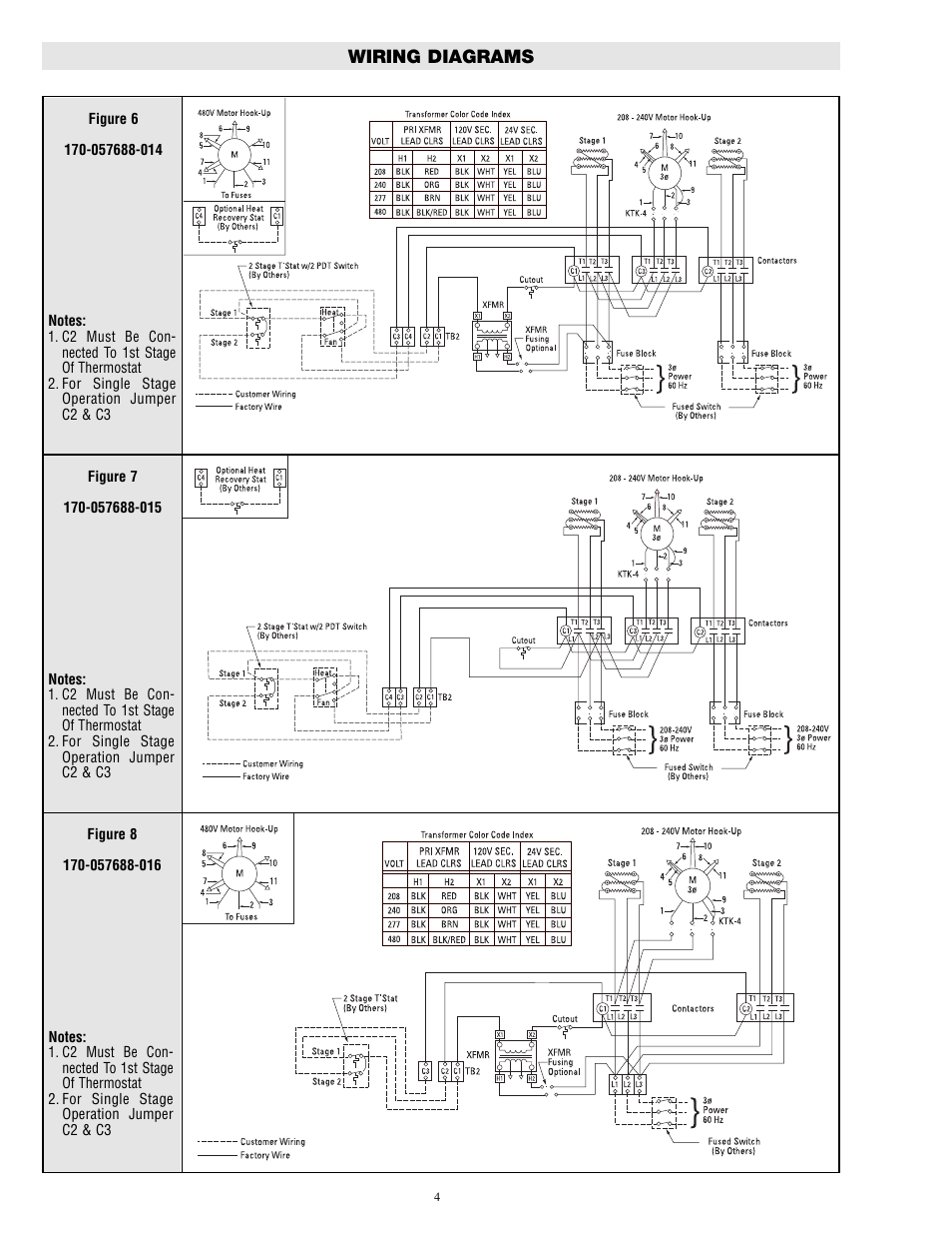 Wiring diagrams | Chromalox PF452-4 User Manual | Page 4 / 6