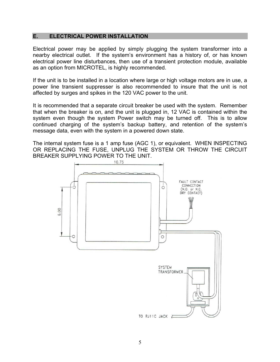 Microtel Series 250 User Manual | Page 9 / 28