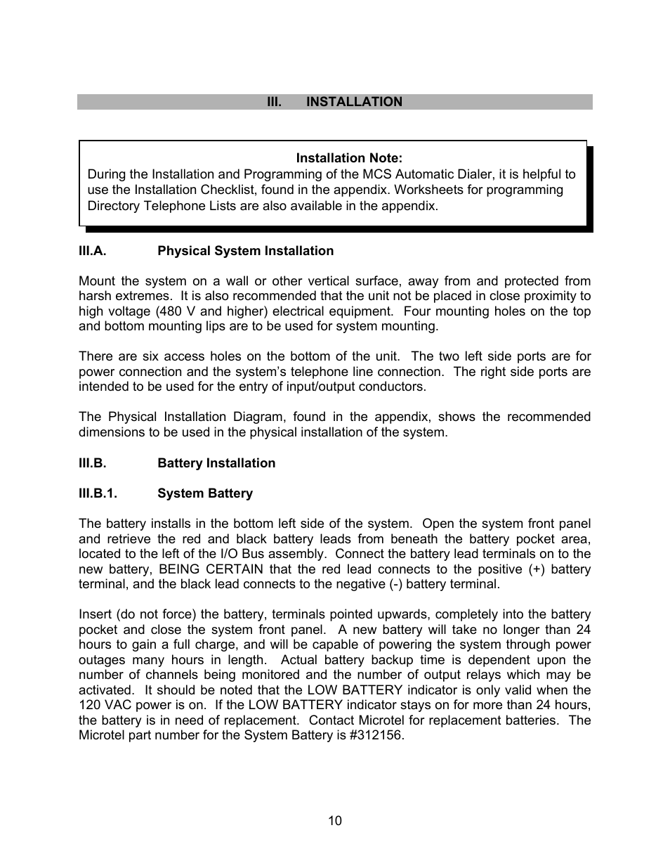 Microtel Series 500 User Manual | Page 17 / 74