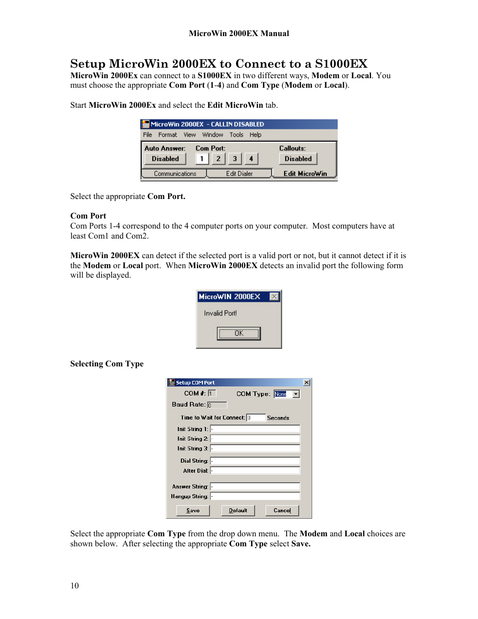 Microtel MicroWin 2000EX User Manual | Page 16 / 63