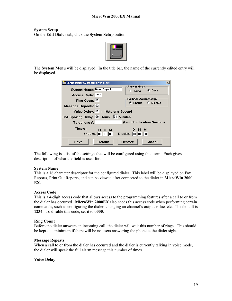 Microtel MicroWin 2000EX User Manual | Page 25 / 63