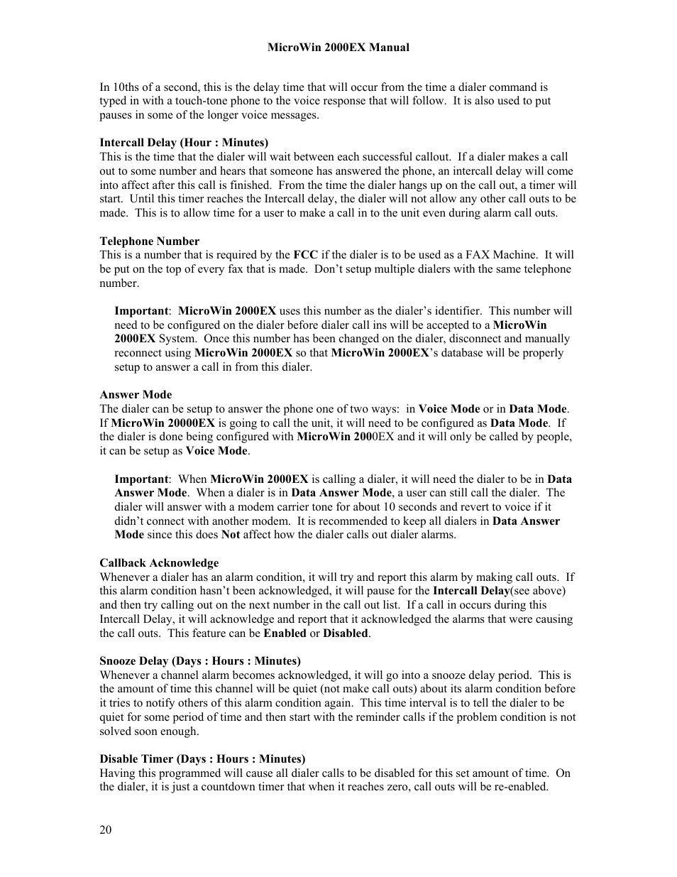 Microtel MicroWin 2000EX User Manual | Page 26 / 63