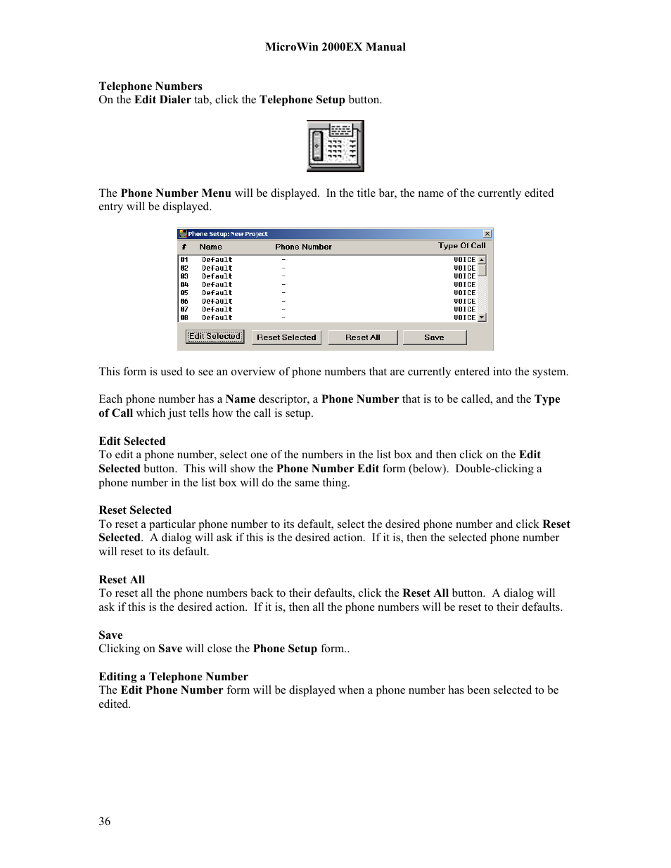 Microtel MicroWin 2000EX User Manual | Page 42 / 63