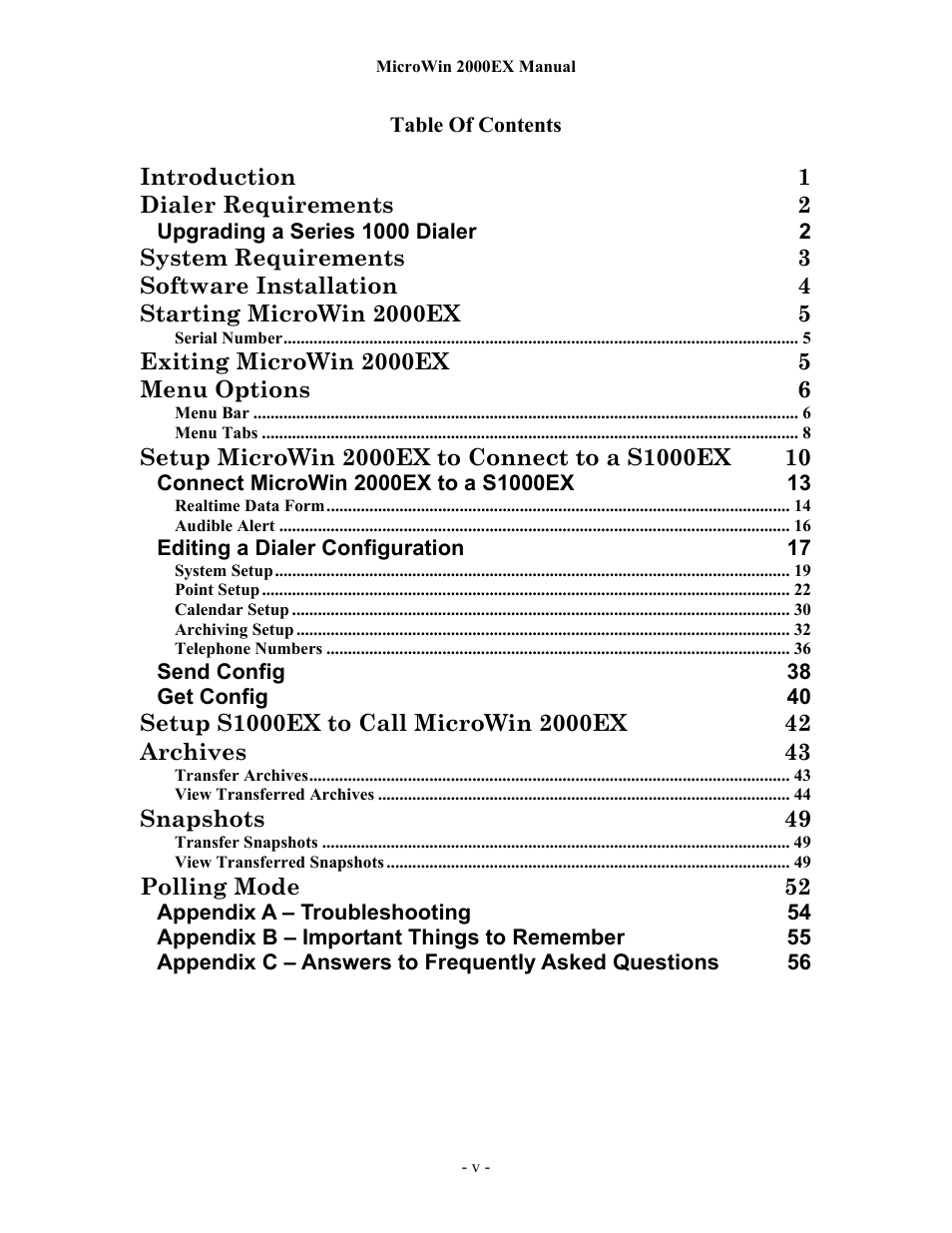Microtel MicroWin 2000EX User Manual | Page 5 / 63