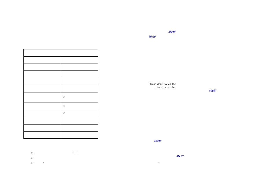 MicW N151-Pair User Manual | Page 2 / 3