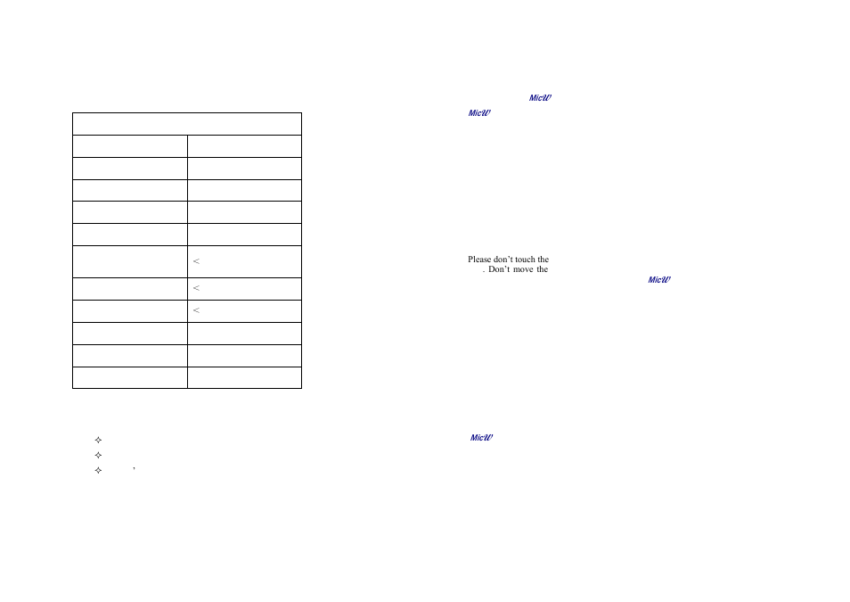 MicW M216 User Manual | Page 2 / 3