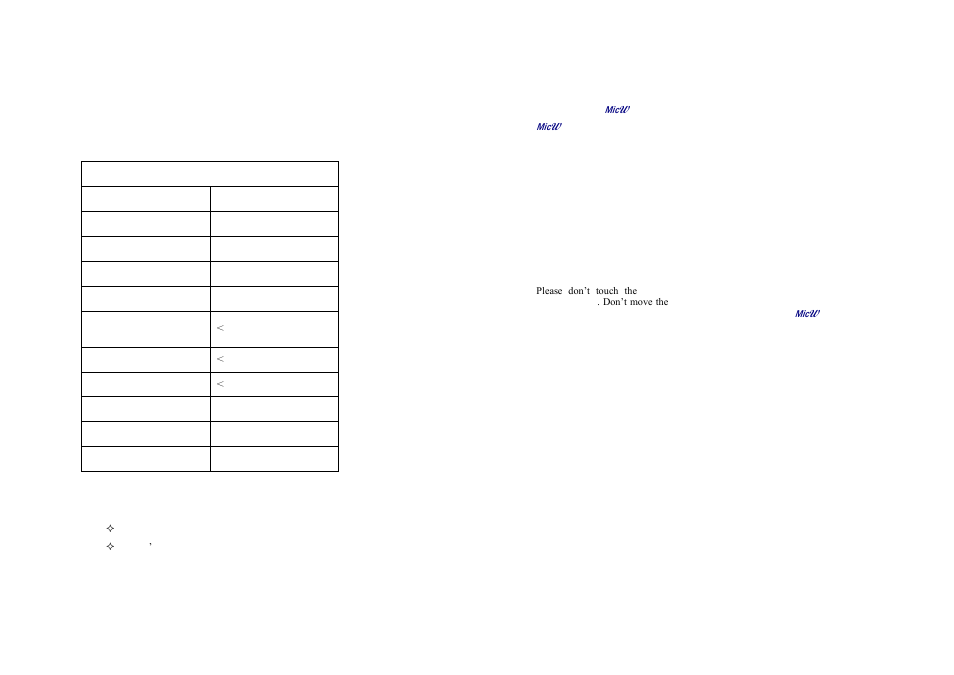 MicW BE426 User Manual | Page 2 / 3