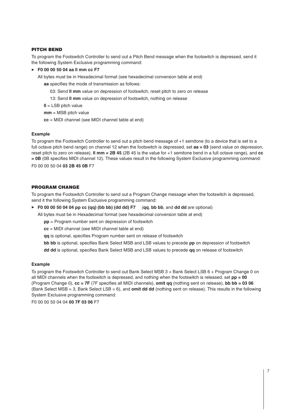 MIDI Solutions Footswitch Controller User Manual | Page 7 / 14