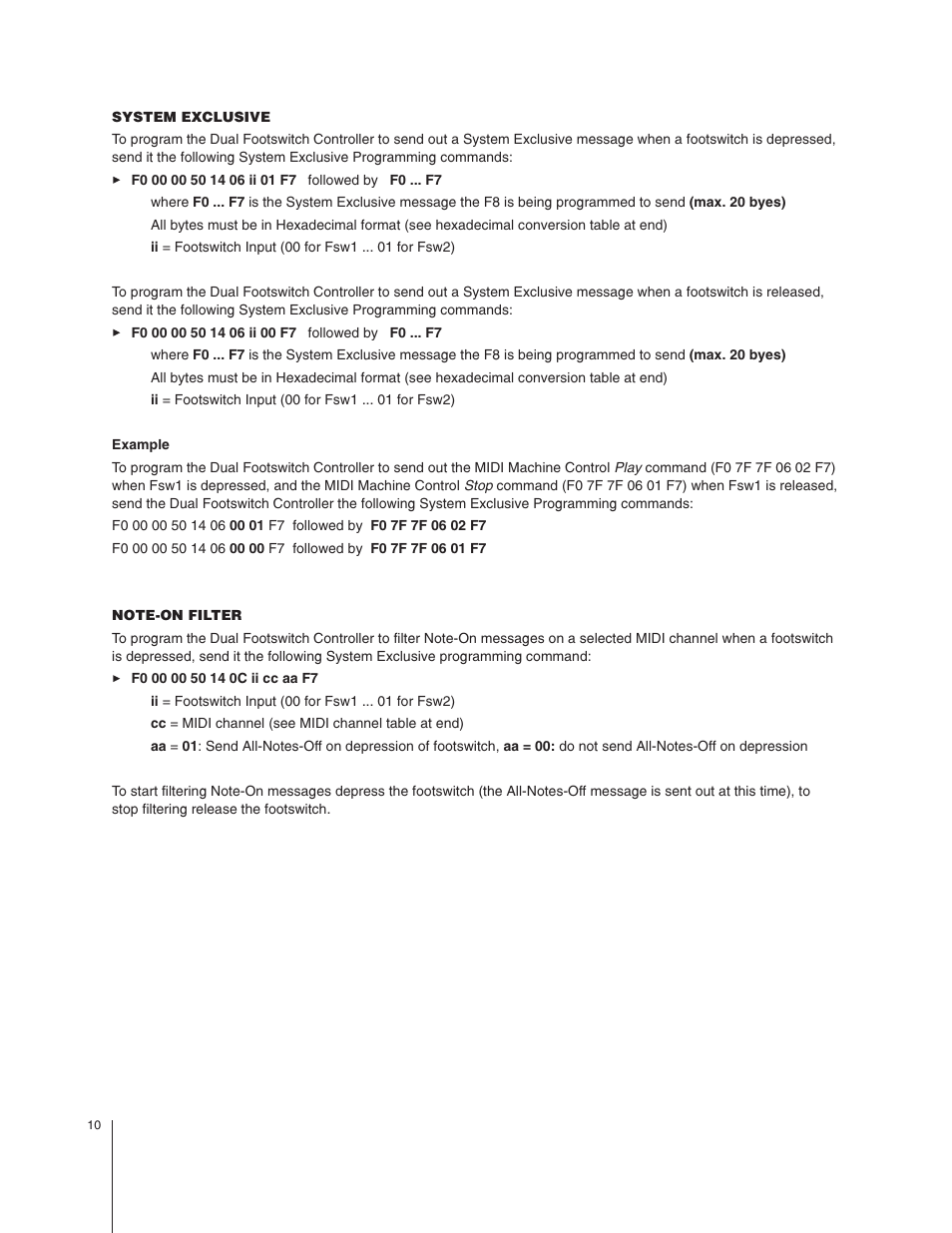 MIDI Solutions Dual Footswitch Controller User Manual | Page 10 / 15