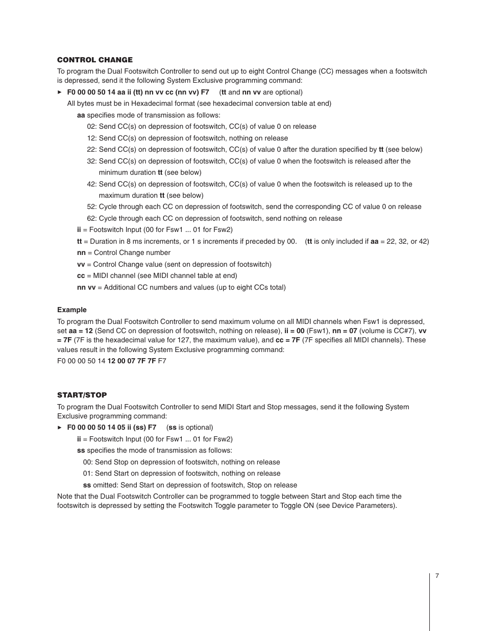 MIDI Solutions Dual Footswitch Controller User Manual | Page 7 / 15
