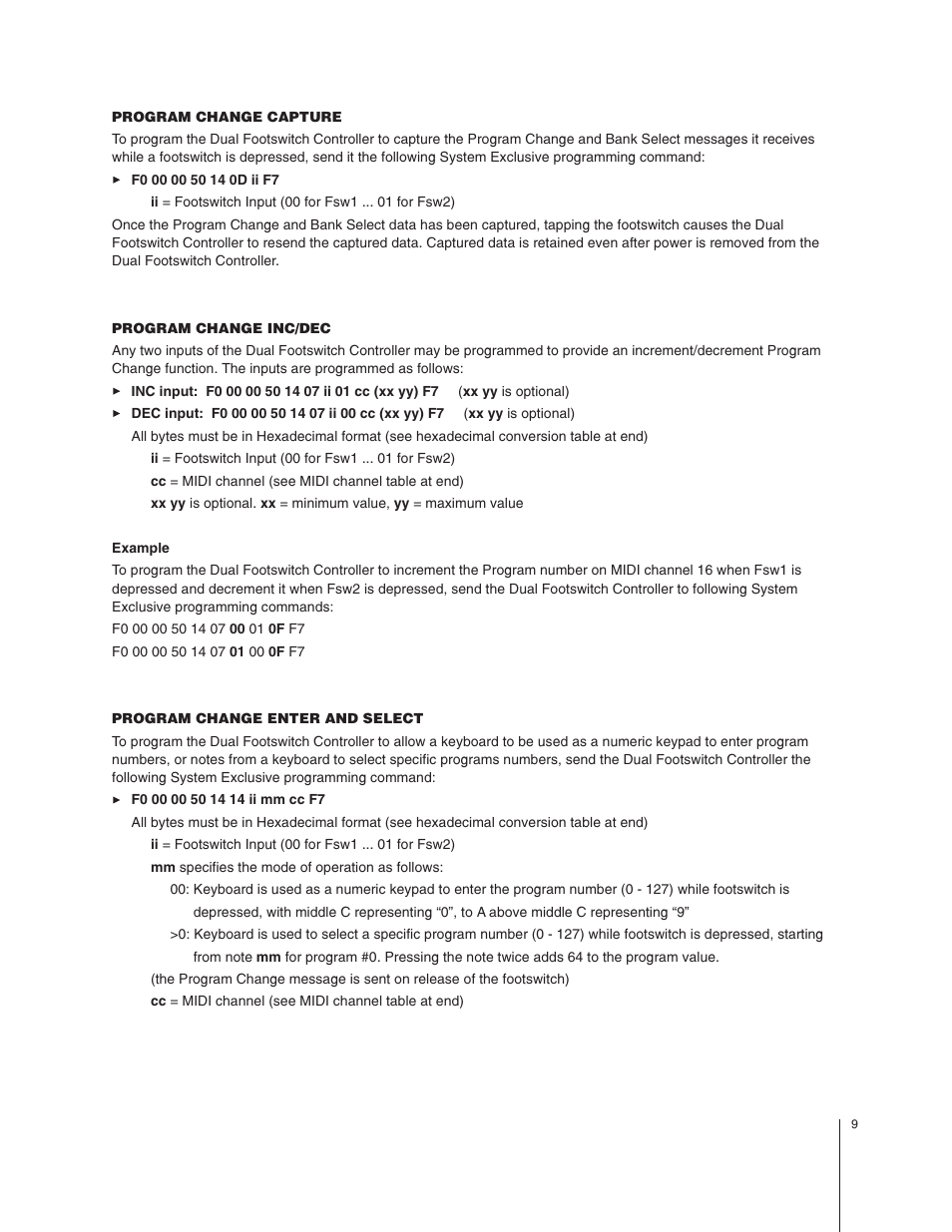 MIDI Solutions Dual Footswitch Controller User Manual | Page 9 / 15