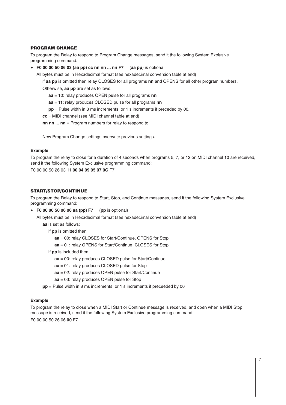 MIDI Solutions Relay User Manual | Page 7 / 10