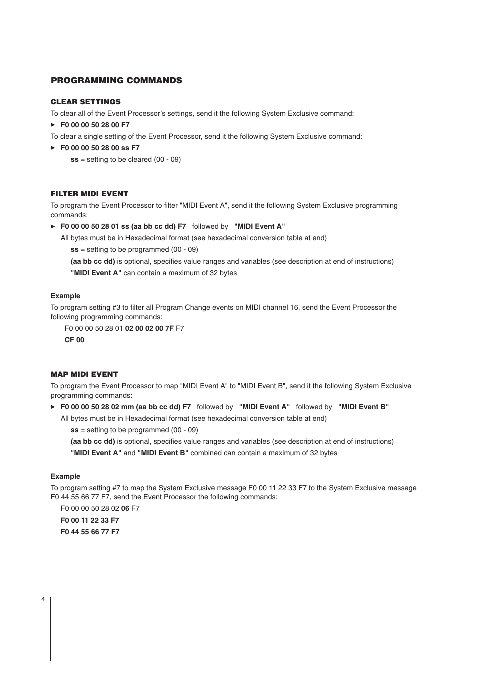 MIDI Solutions Event Processor User Manual | Page 4 / 9