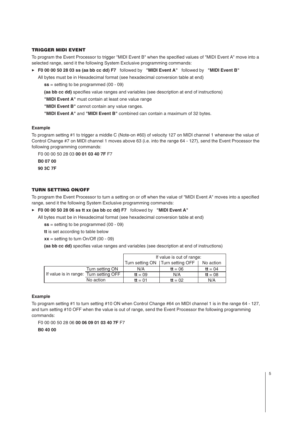 MIDI Solutions Event Processor User Manual | Page 5 / 9