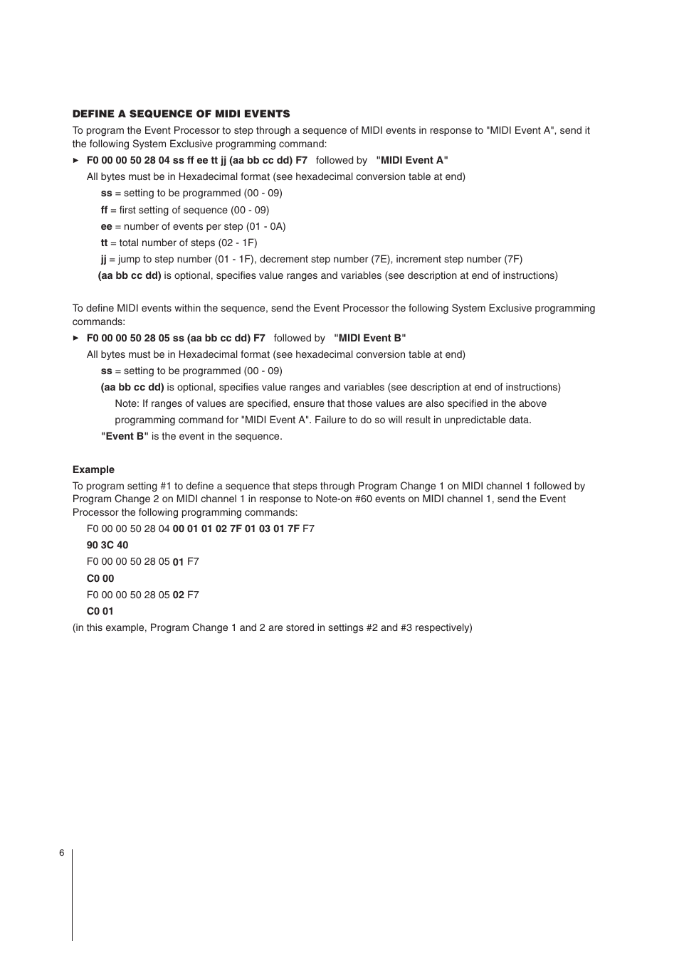 MIDI Solutions Event Processor User Manual | Page 6 / 9