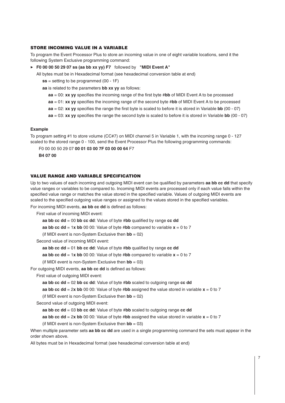 MIDI Solutions Event Processor Plus User Manual | Page 7 / 9