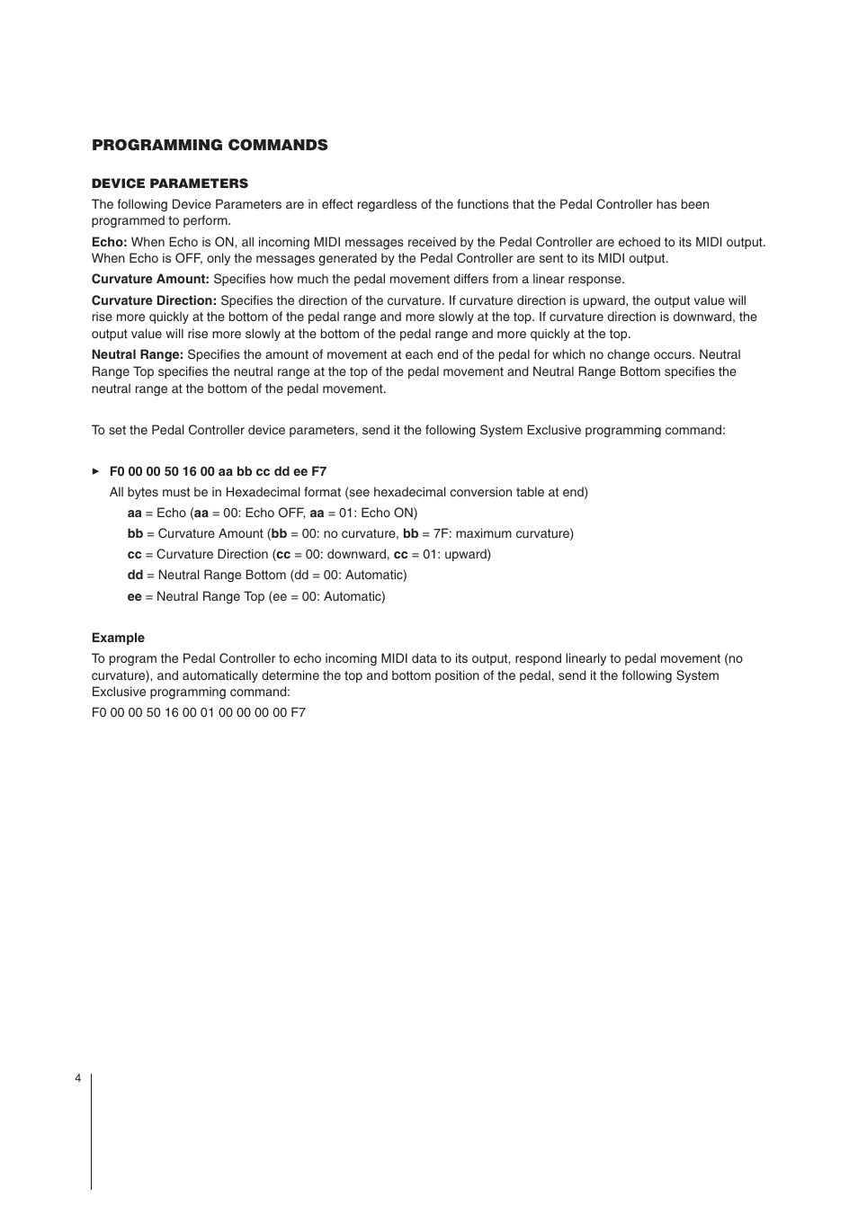 MIDI Solutions Pedal Controller User Manual | Page 4 / 7