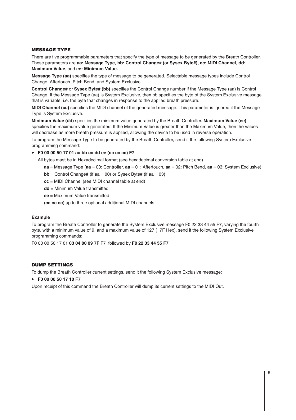 MIDI Solutions Breath Controller User Manual | Page 5 / 7