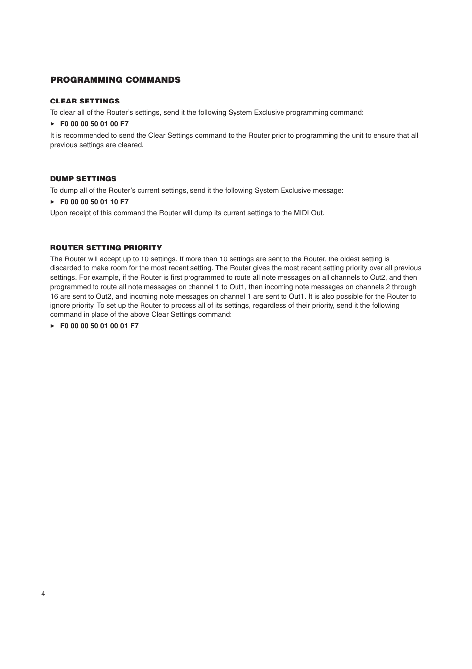 MIDI Solutions Router User Manual | Page 4 / 7