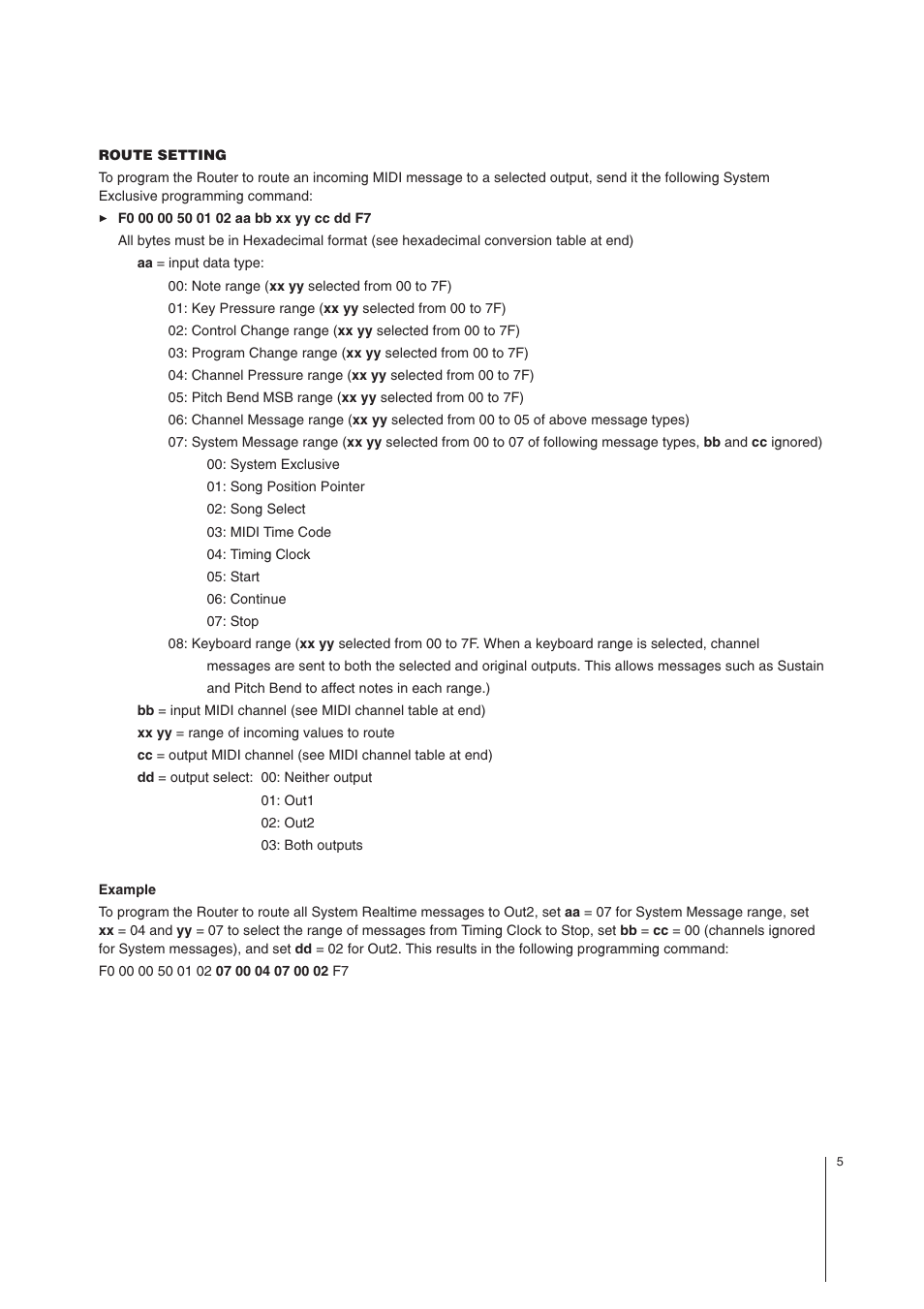 MIDI Solutions Router User Manual | Page 5 / 7