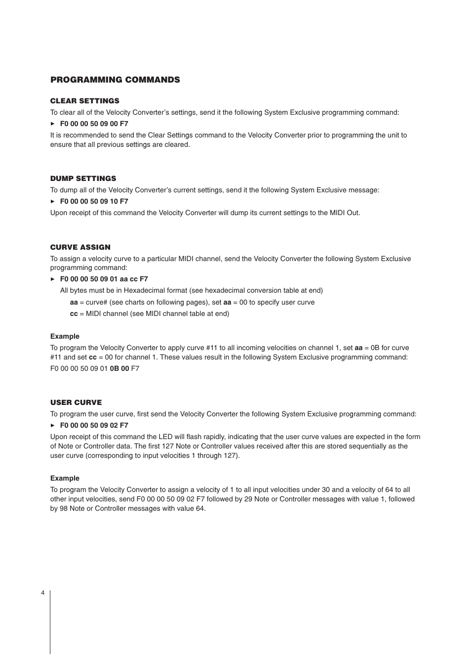 MIDI Solutions Velocity Converter User Manual | Page 4 / 14