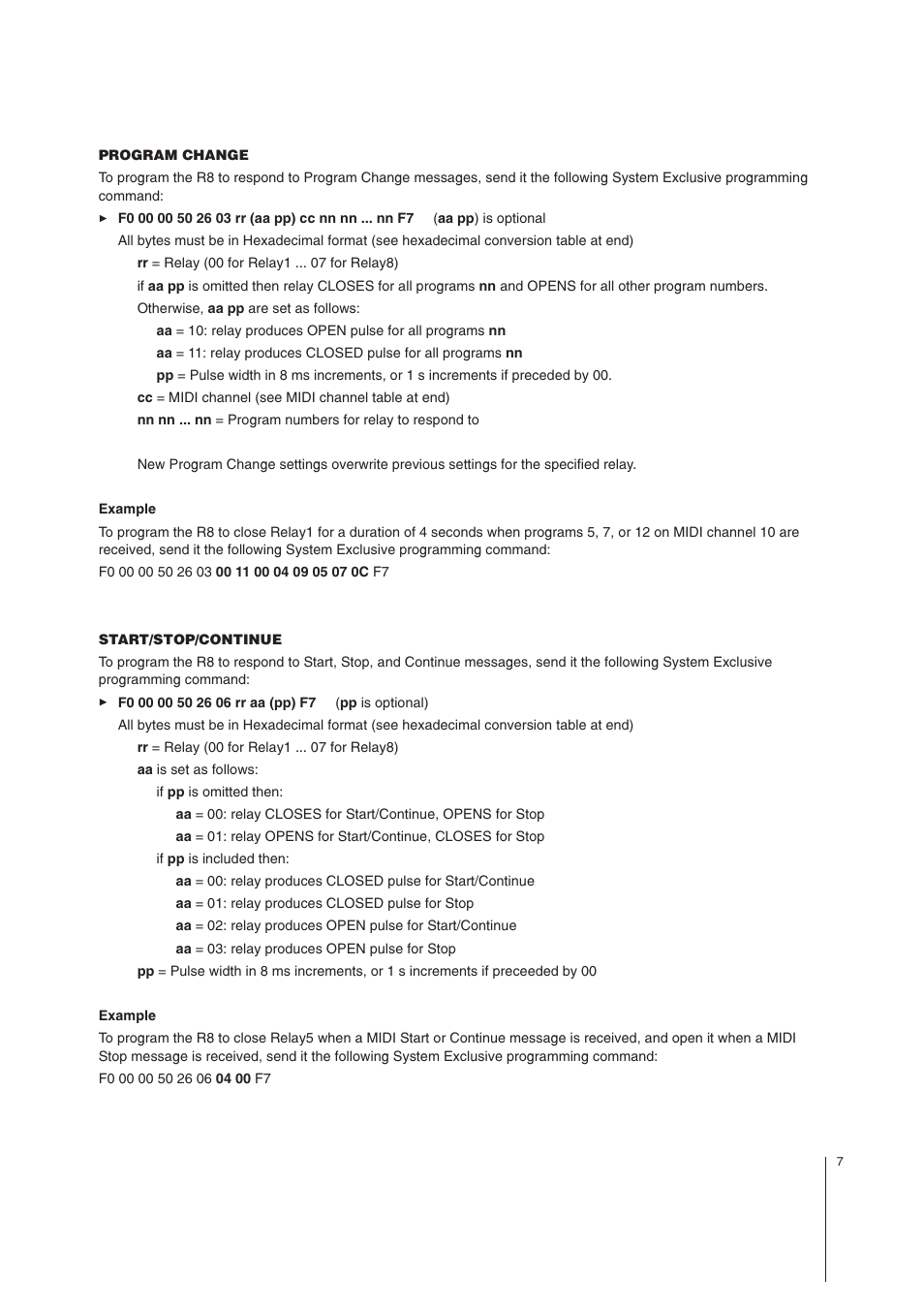 MIDI Solutions R8 8-output MIDI-controlled Relay Array User Manual | Page 7 / 10