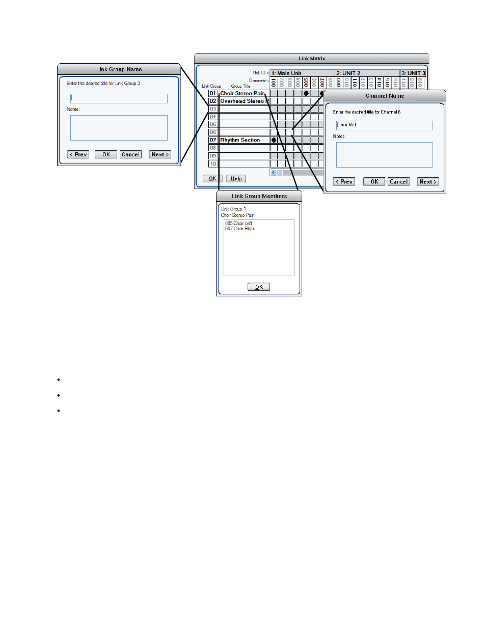 Link matrix | Millennia HV-3R Eight Channel Remote-Control Microphone Preamp v 1.3.1 User Manual | Page 20 / 40