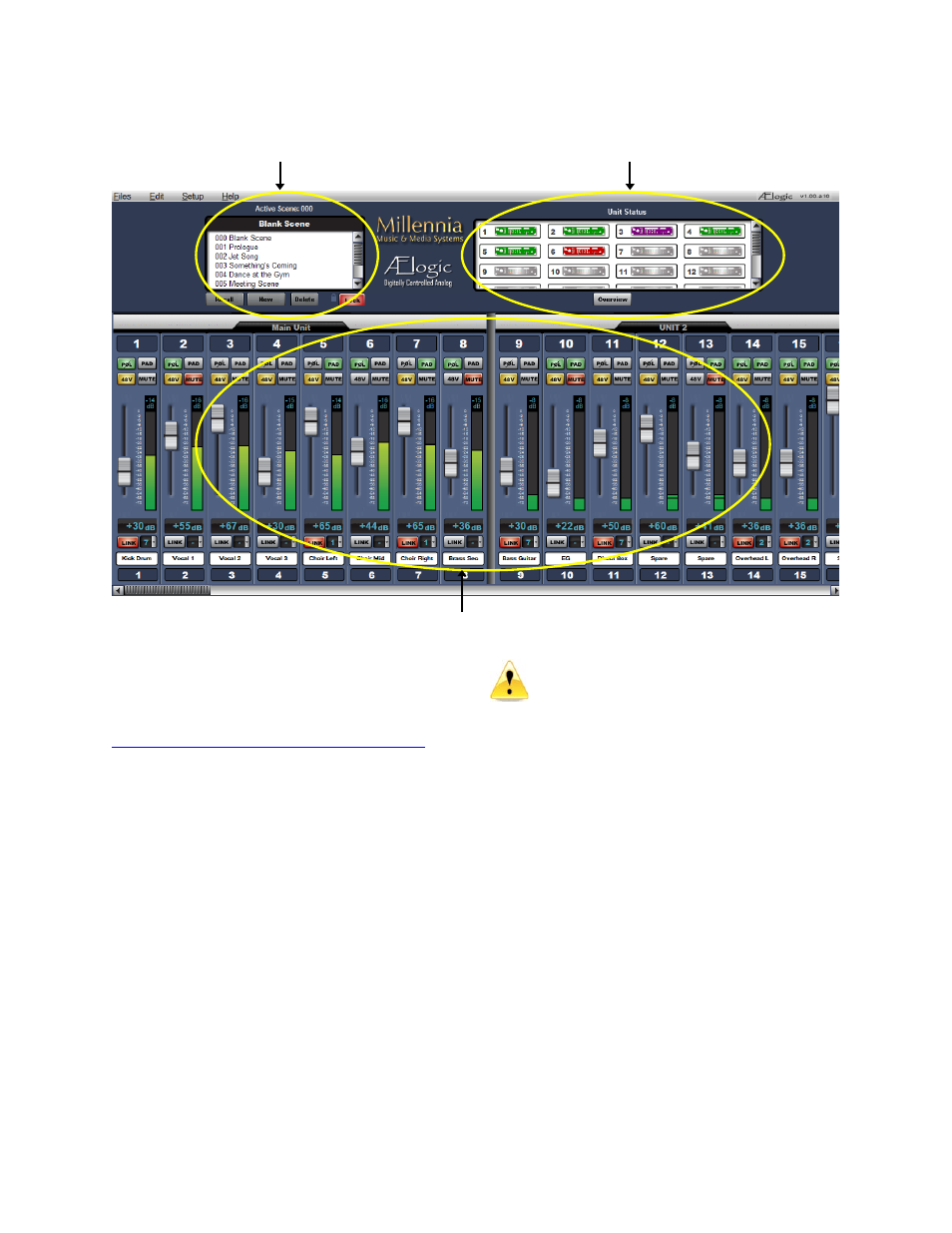Ælogic operation, Unit status window, Red icon | Green icon, Flashing green icon, Purple icon, Gray icon, Unit status dialog | Millennia HV-3R Eight Channel Remote-Control Microphone Preamp v 1.4.2 User Manual | Page 16 / 40