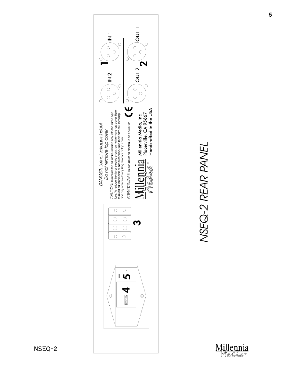 Nseq-2 | Millennia NSEQ-2 Twin Topology Stereo Parametric Equalizer User Manual | Page 5 / 12