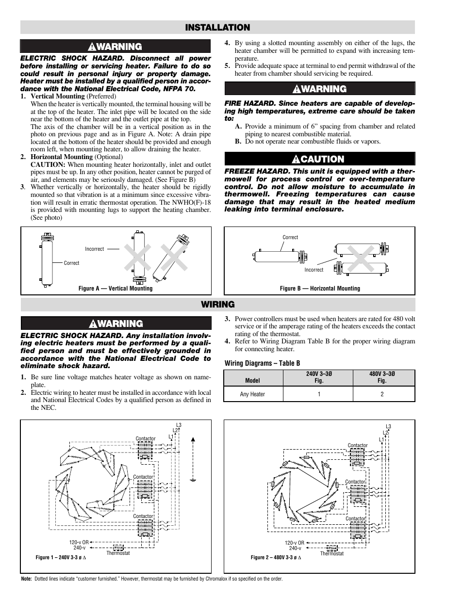 Wiring, Installation | Chromalox PE426-2 User Manual | Page 2 / 4