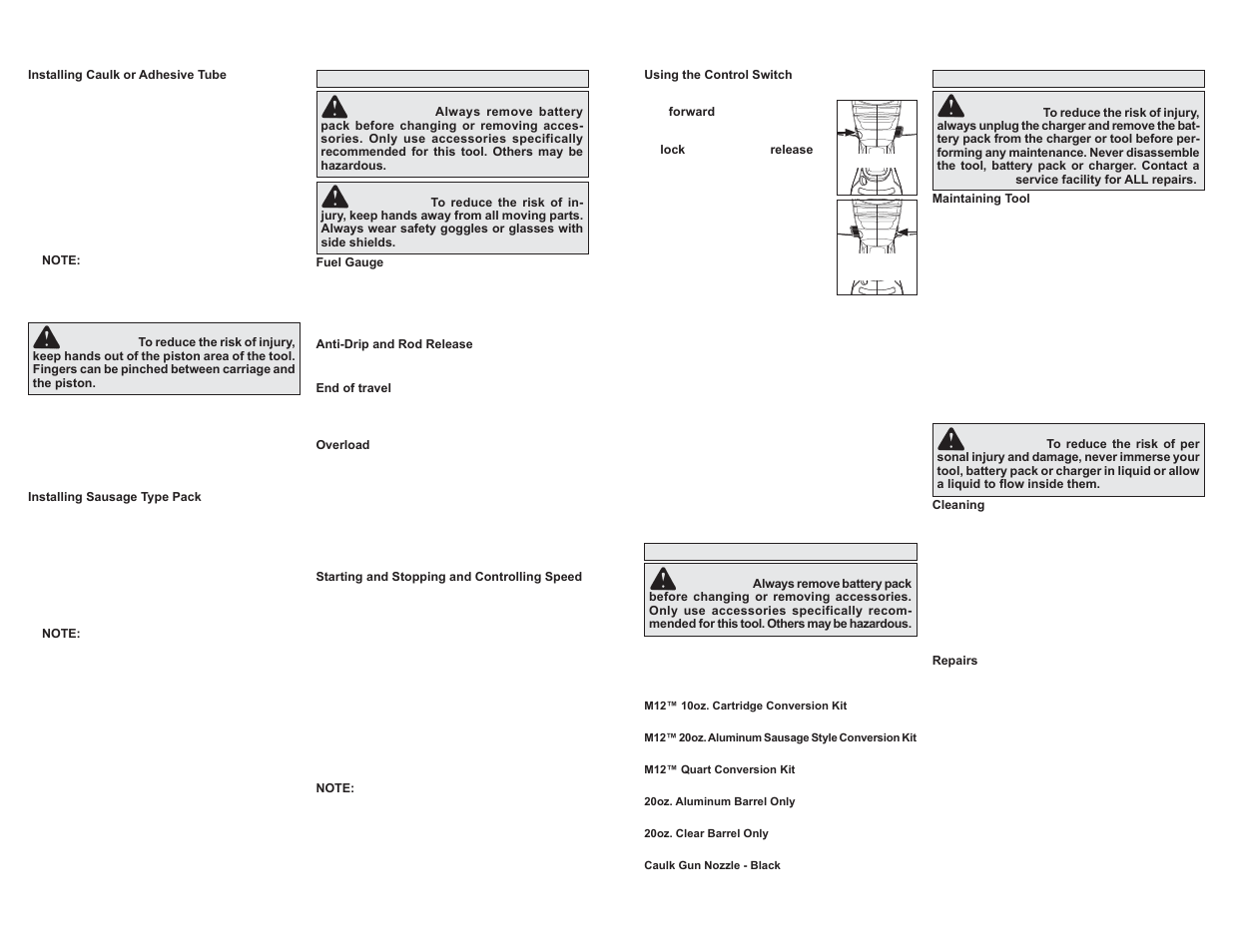 Milwaukee Tool 2441-21 User Manual | Page 3 / 11