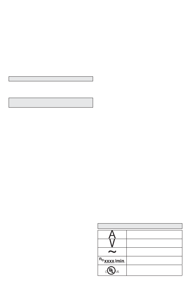 Règles de sécurité spécifiques, Entretien, Pictographie | Milwaukee Tool 4125 User Manual | Page 16 / 44