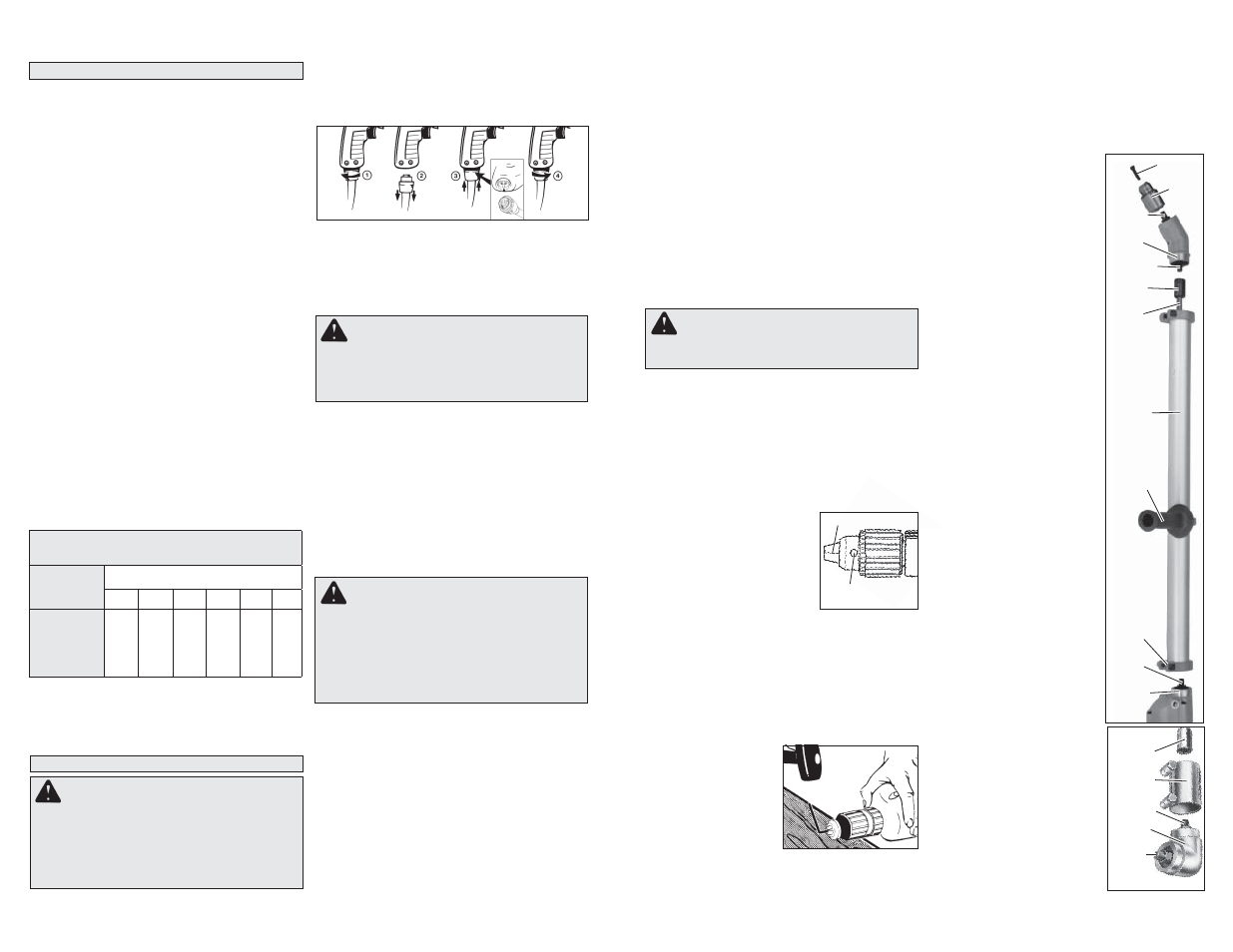 Ensamblaje de la herramienta advertencia, Advertencia | Milwaukee Tool 1001-1 V.2 User Manual | Page 12 / 15