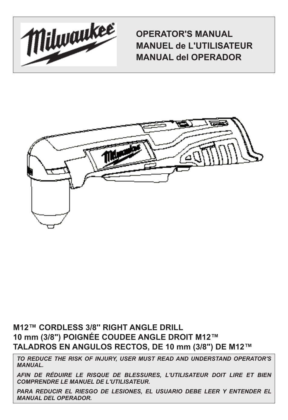 Milwaukee Tool 2415-20 User Manual | 20 pages