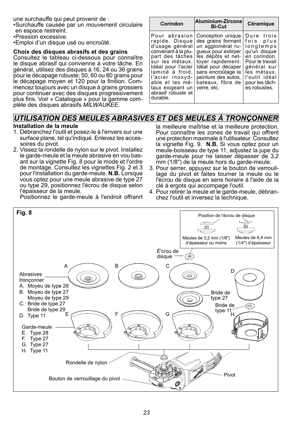 Milwaukee Tool 6088-30 User Manual | Page 23 / 44