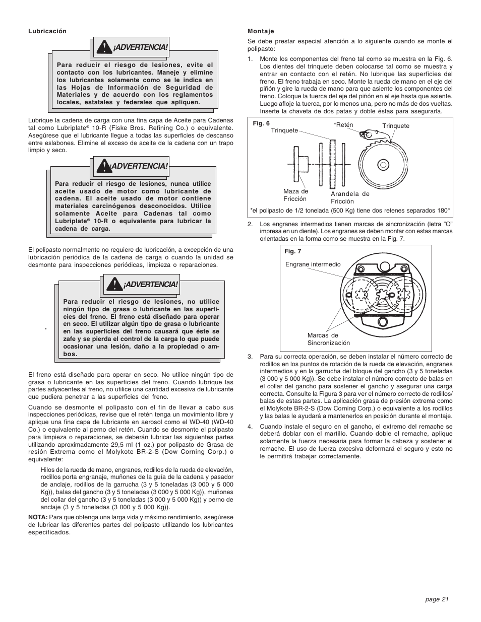 Milwaukee Tool 9672-20 User Manual | Page 21 / 24