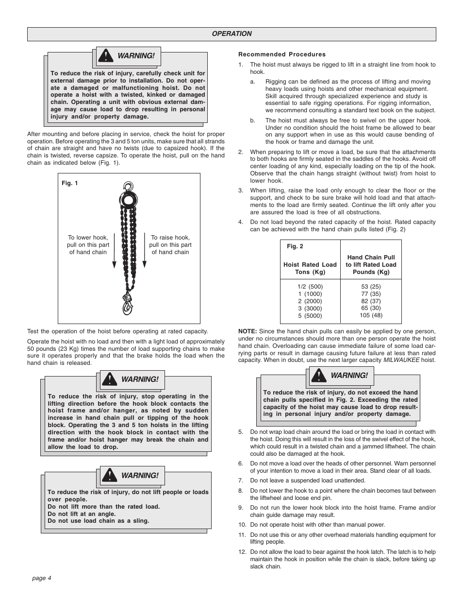 Milwaukee Tool 9672-20 User Manual | Page 4 / 24