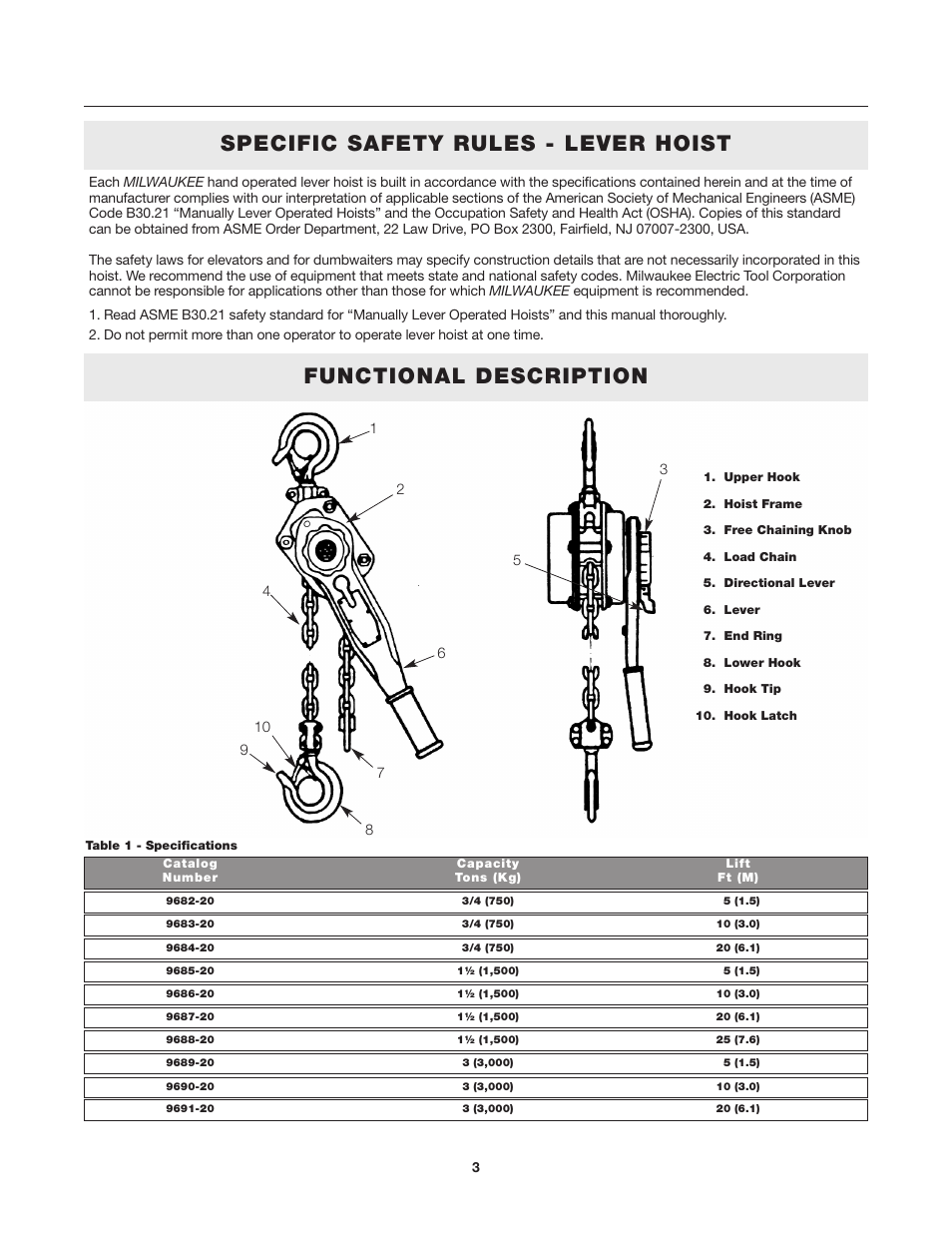 Milwaukee Tool 9687-20 User Manual | Page 3 / 31